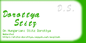 dorottya stitz business card